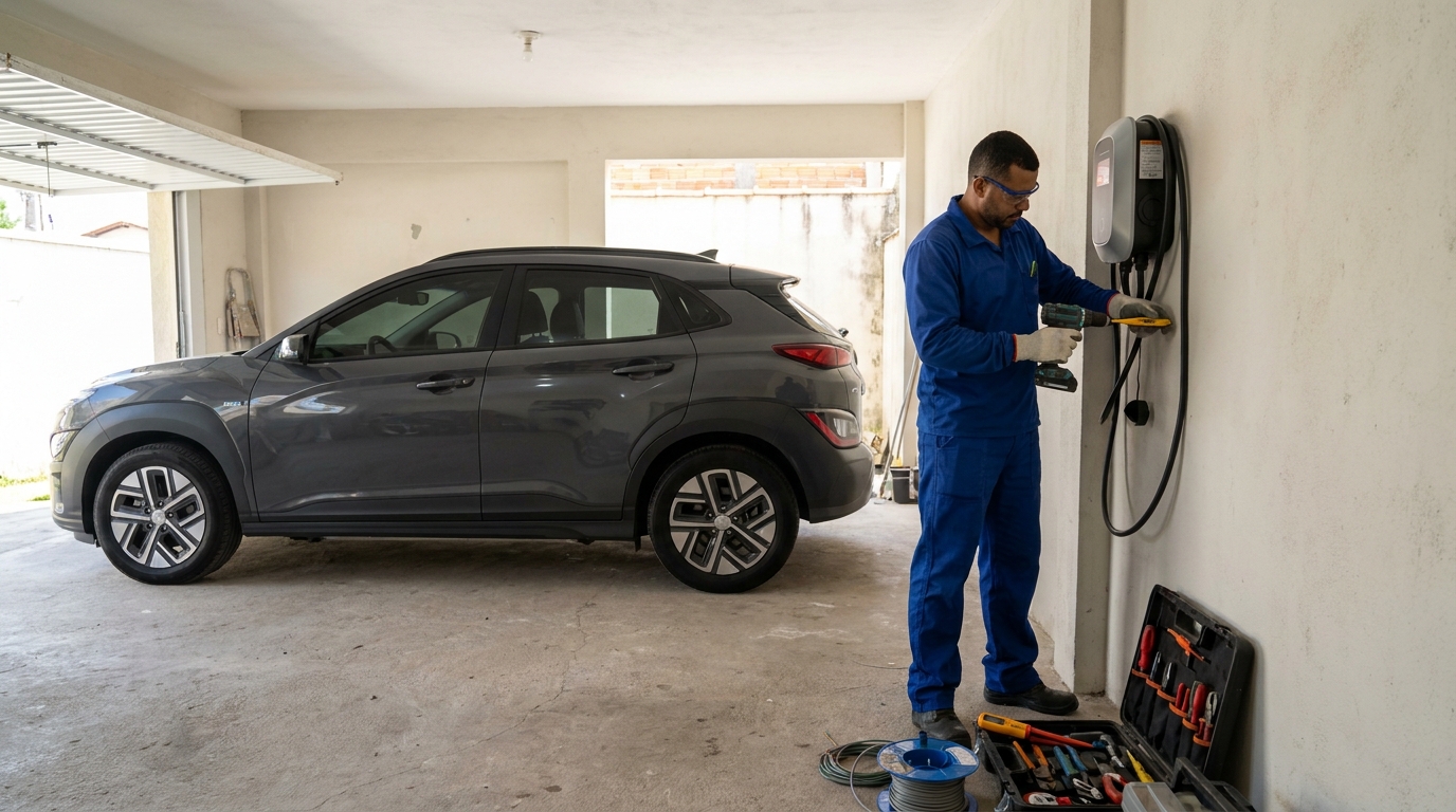 Instalacao de carregador de carro eletrico em Cabo Frio‑RJ