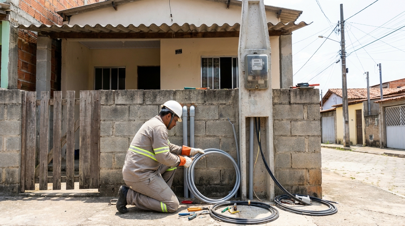 Instalacao de padrao de energia residencial em Cabo Frio‑RJ