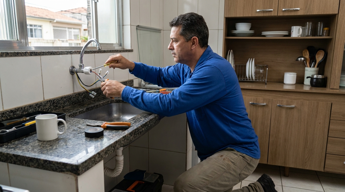 Troca de torneira eletrica em Cabo Frio‑RJ